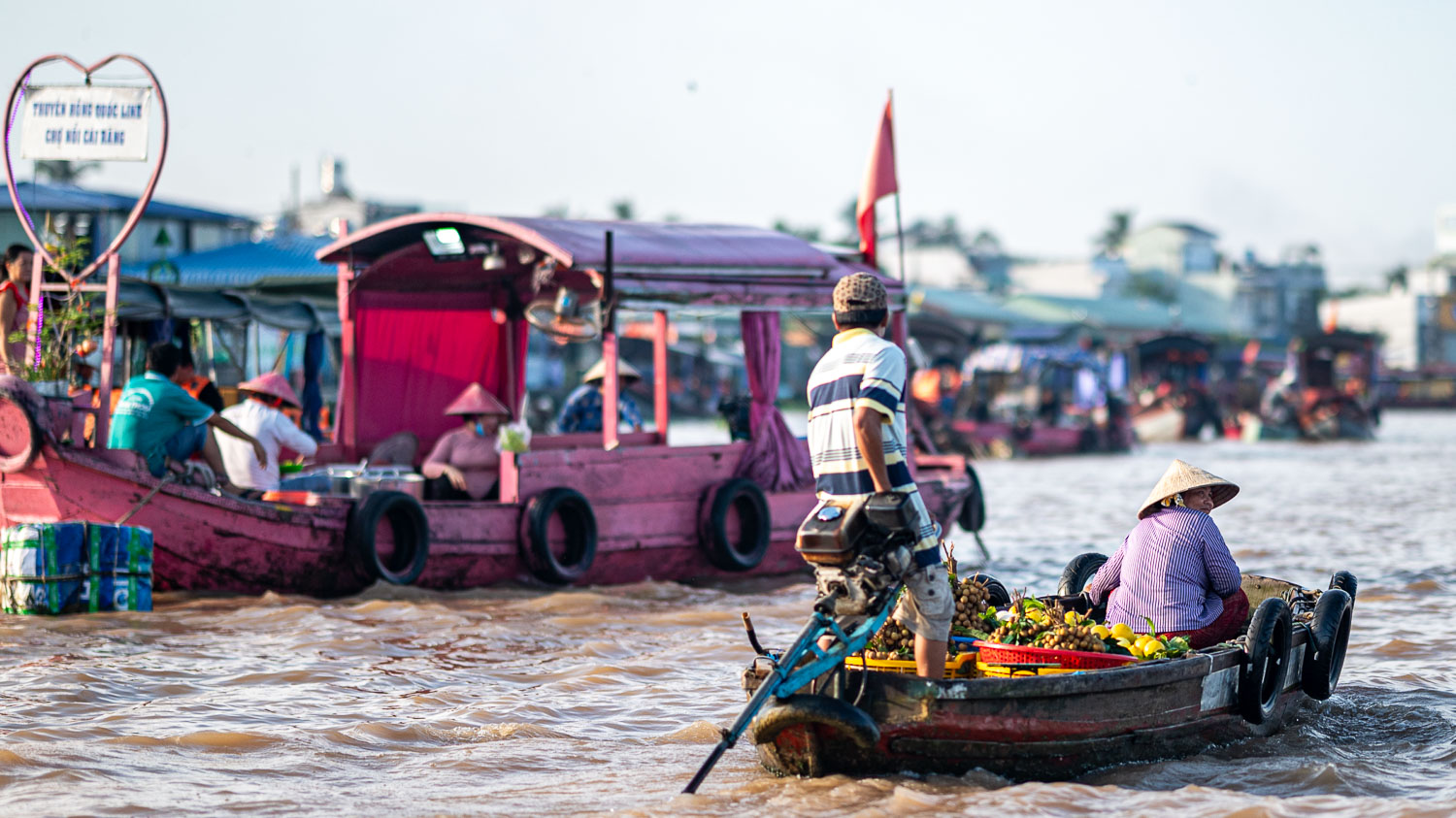 清晨限定的越南奇景 Cai Rang Floating Market!丐冷水上市場感受最真實的越南生活畫面 - 第5張圖