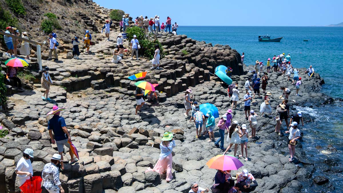 熔岩凝結的海岸傳奇：走進越南富安 Gành Đá Đĩa 千萬年石陣秘境，聆聽巨浪與玄武岩的世紀交響