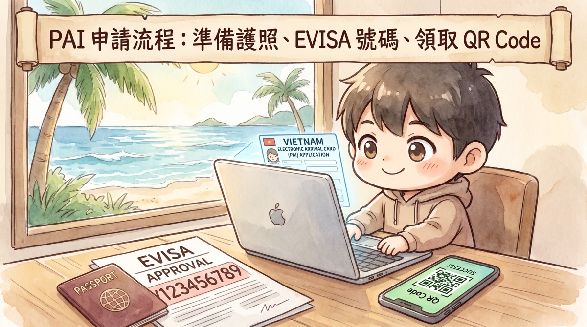 越南電子入境卡怎麼填?EVISA、機票、PAI 申請順序一次搞懂 - 第5張圖 越南電子入境卡怎麼填?EVISA、機票、PAI 申請順序一次搞懂